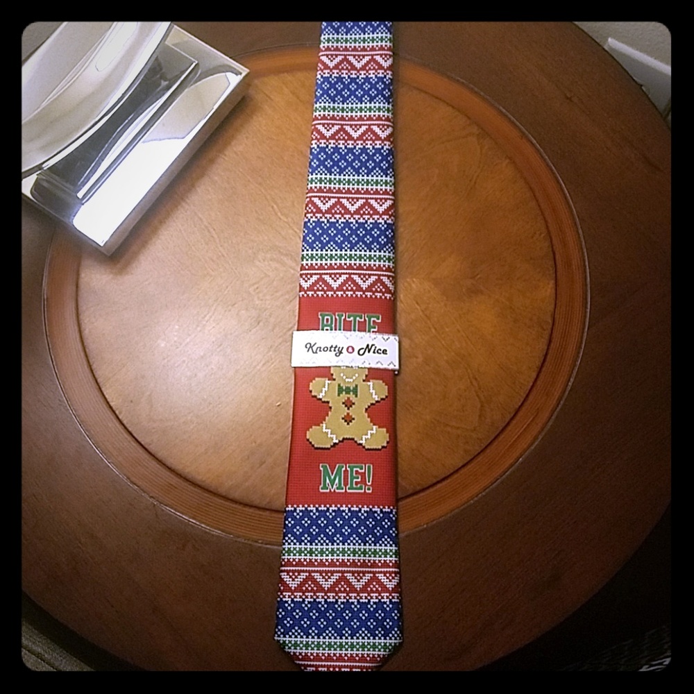 Knotty & Nice Christmas Tie "Bite Me"